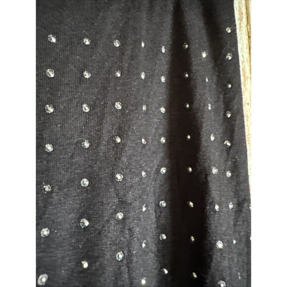 VOCAL Leggings Embellished With Rhinestones Black Soft Large - Picture 4 of 7